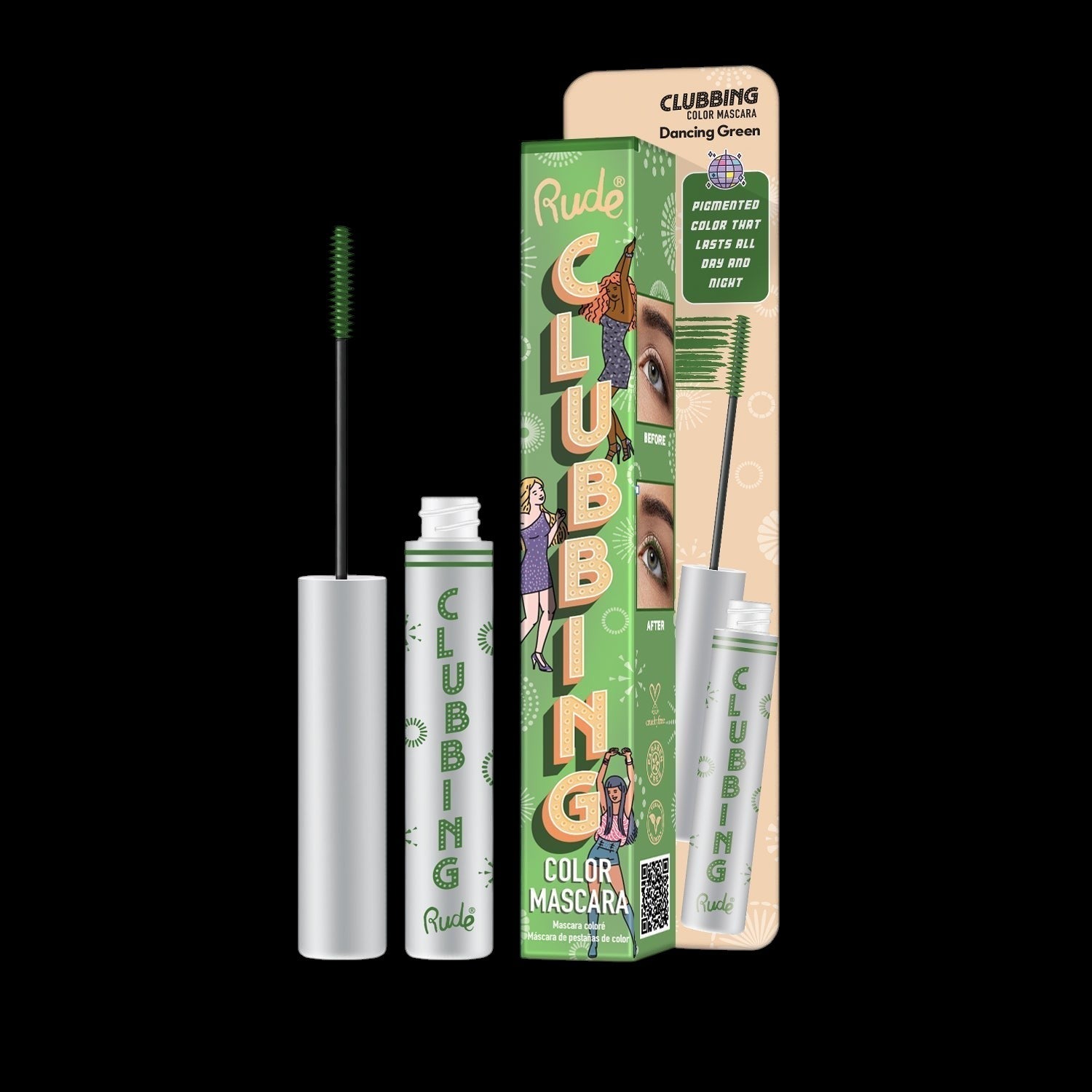 RUDE Clubbing Color Mascara - Dancing Green by VYSN