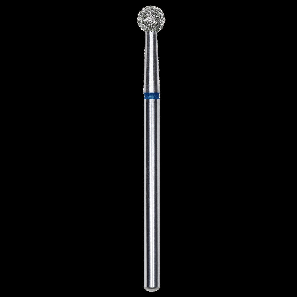 DIAMOND NAIL DRILL BIT, "BALL", BLUE, HEAD DIAMETER 4MM (FA01B040) - STALEKS™ by kvadrat store