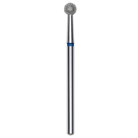 DIAMOND NAIL DRILL BIT, "BALL", BLUE, HEAD DIAMETER 4MM (FA01B040) - STALEKS™