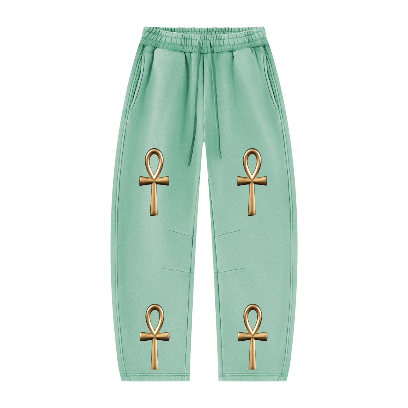 Unisex Vintage Wash Barrel Leg Fleece Sweatpants