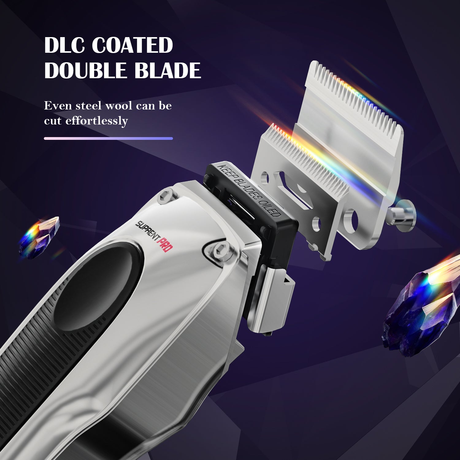 The Black Obsidian Professional Clipper and Trimmer Set - HC776SX