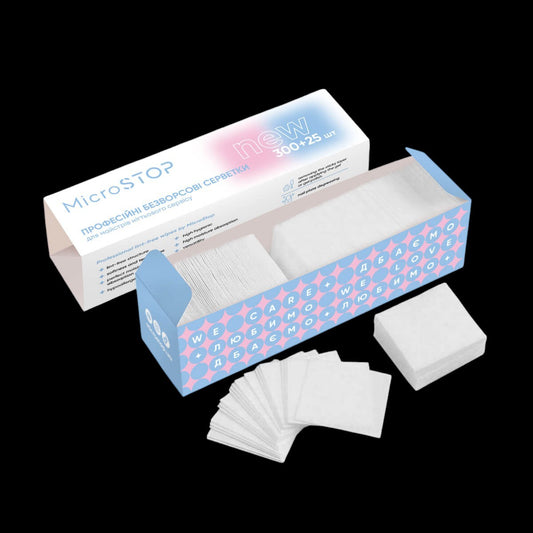 MicroStop Lint-Free Manicure Wipes (325 Pcs) by kvadrat store