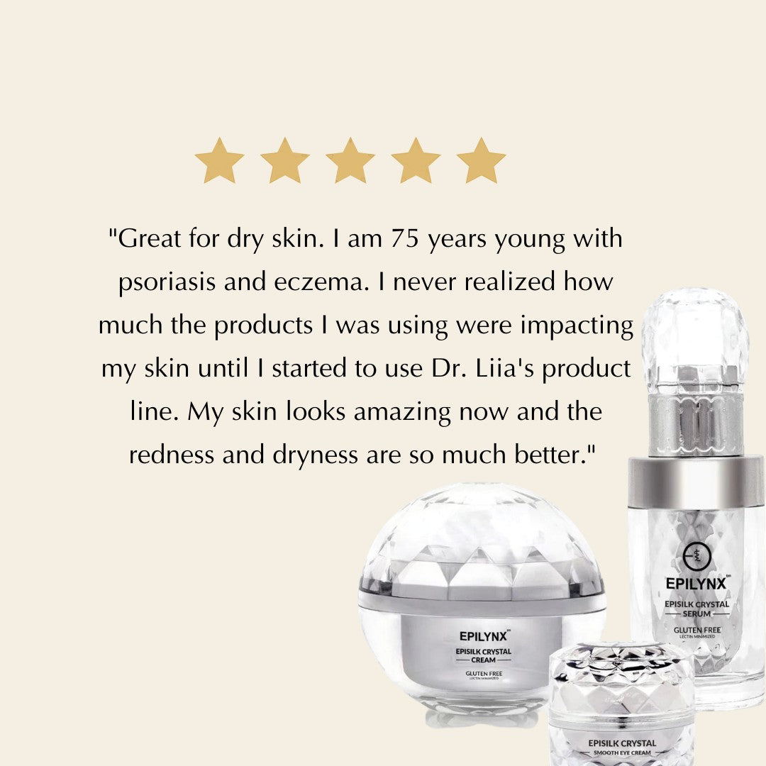 Wrinkle Smoothing Hydration Set for Sensitive Skin – Vegan, Gluten-Free 3-Piece Brightening & Firming Collection by EpiLynx
