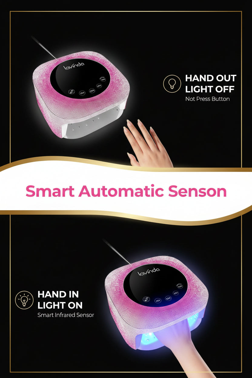 Crown™ Nail Lamp - Gradient Pink - 54W Plug-in UV/LED by Lavinda