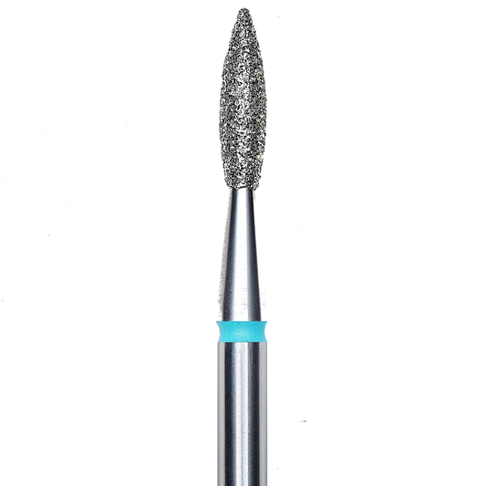 DIAMOND NAIL DRILL BIT, "FLAME", BLUE, HEAD DIAMETER 2.1/8MM (FA11B021/8) - STALEKS™