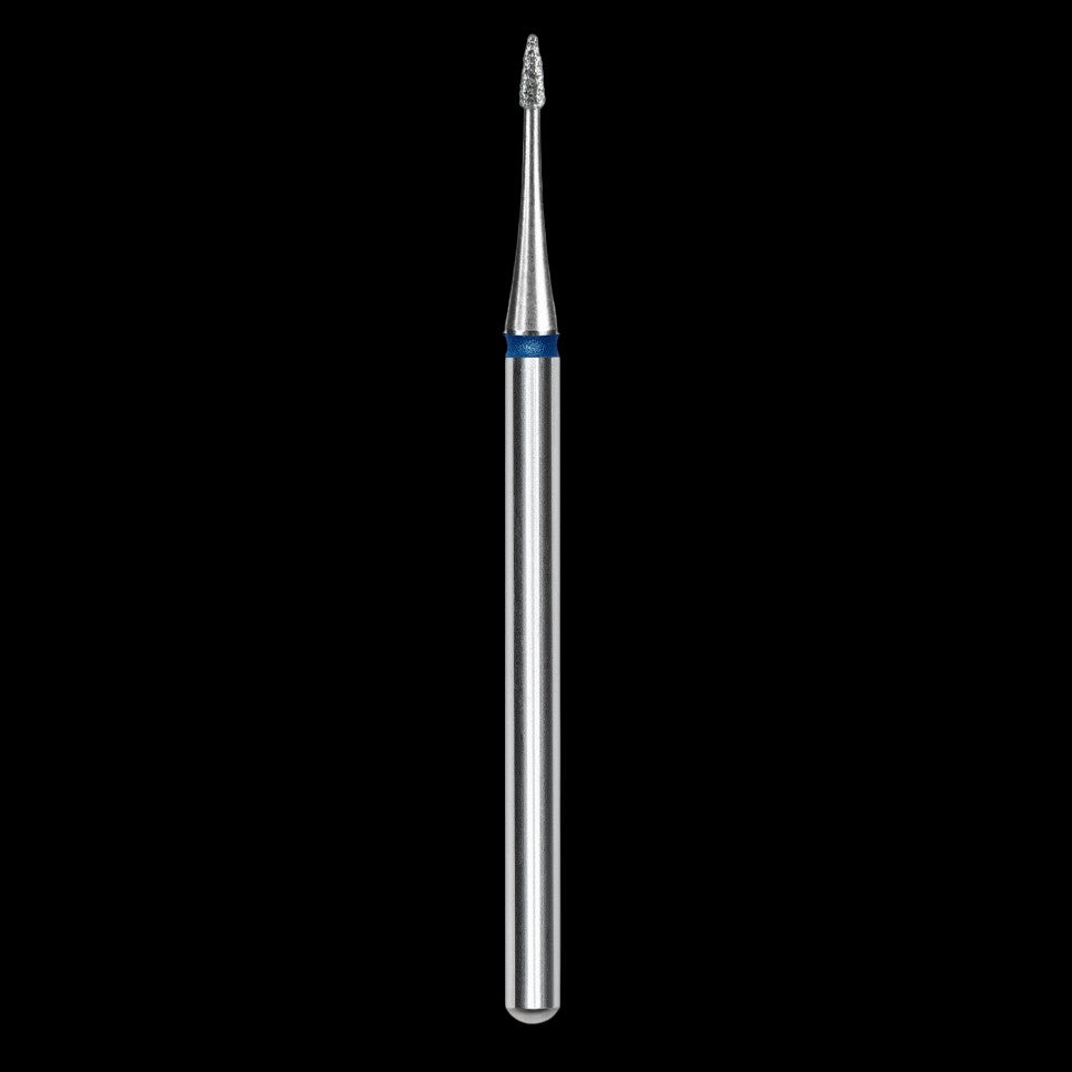 STALEKS - Diamond nail drill bit, "Flame" mini, blue, EXPERT 1/3 mm (FA12B010/3) by kvadrat store