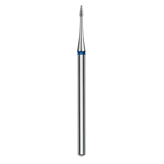 STALEKS - Diamond nail drill bit, "Flame" mini, blue, EXPERT 1/3 mm (FA12B010/3)