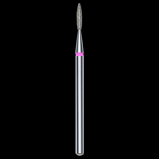 DIAMOND NAIL DRILL BIT, "FLAME", RED, HEAD DIAMETER 1.6/8MM (FA10R016/8) - STALEKS™ by kvadrat store