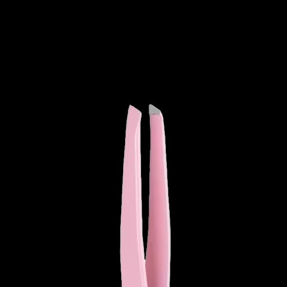 STALEKS BEAUTY & CARE 11 TYPE 3 EYEBROW TWEEZERS WIDE SLANT PINK TBC-11/3 - STALEKS™ by kvadrat store