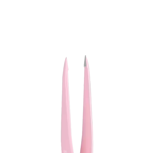 STALEKS BEAUTY & CARE 11 TYPE 5 EYEBROW TWEEZERS WIDE STRAIGHT PINK TBC-11/5 - STALEKS™ by kvadrat store