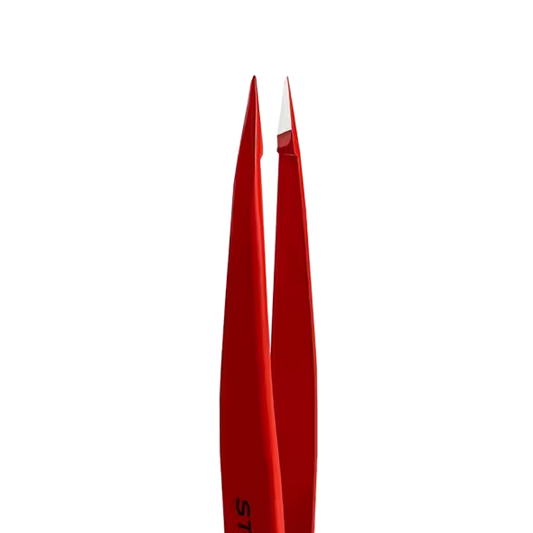 STALEKS PRO EXPERT 11 TYPE 5R EYEBROW TWEEZERS (POINT) RED TE-11/5R - STALEKS™