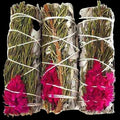 Rosemary, Pampas Plume & White Sage Smudge Stick (4 in.) by Sacred Crystals