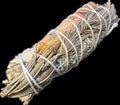 Cinnamon, Pine and Rose Petal White Sage Smudge Stick (4 in.) by Sacred Crystals