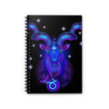 Bleu Aura: Capricorn Spiral Notebook - Ruled Line