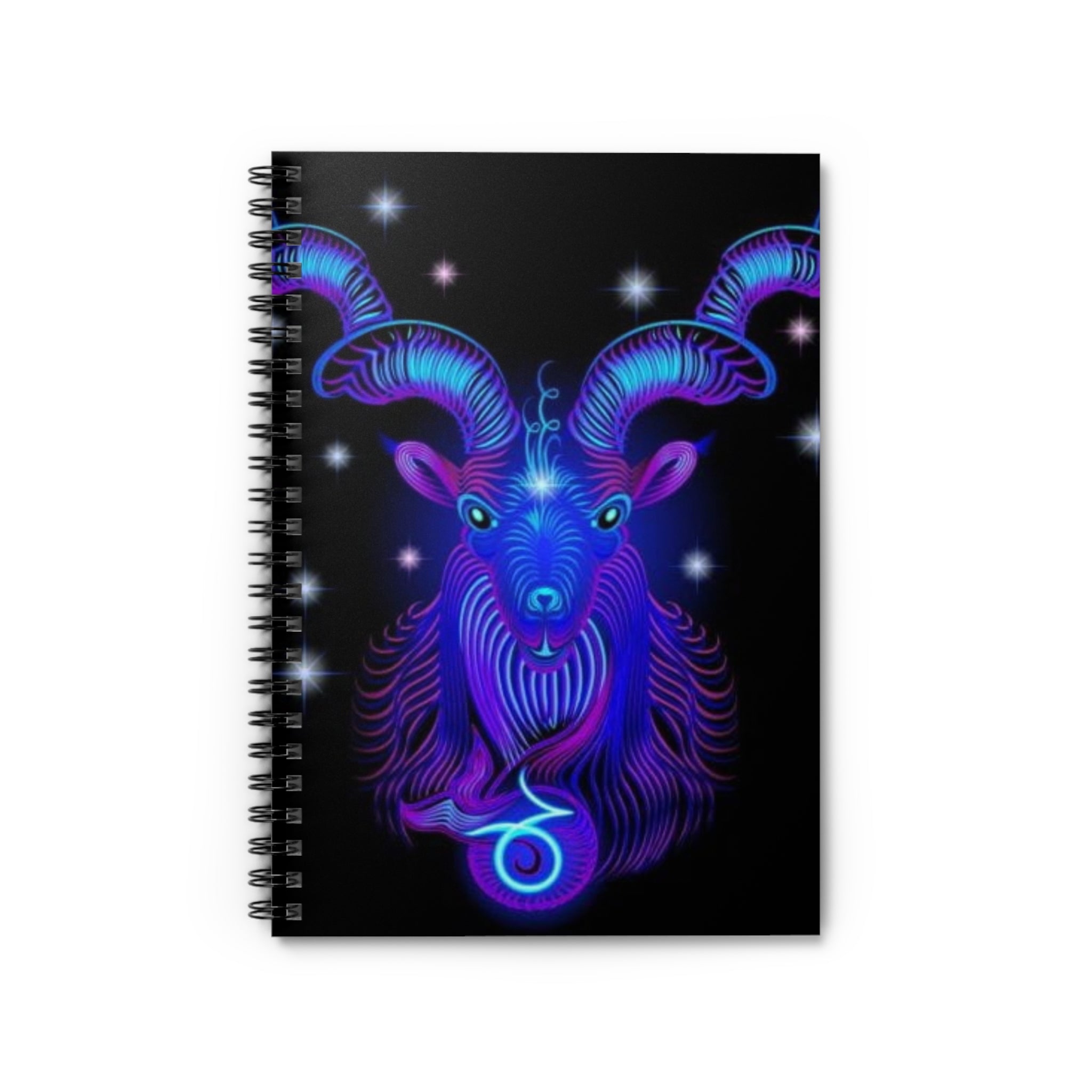 Bleu Aura: Capricorn Spiral Notebook - Ruled Line