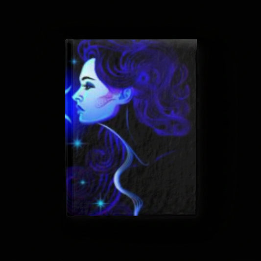 Bleu Aura: Gemini Hard Cover Journal - Ruled Line - AetherLux.Shop