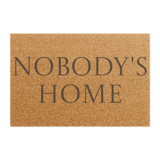 "Nobody's Home" Funny Welcome Mat - AetherLux.Shop