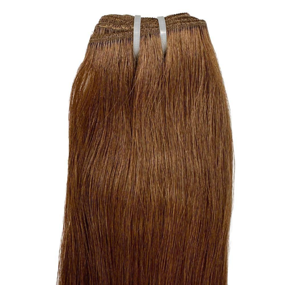 Raw Medium Brown Straight 100% Human Hair Bundles by Private Label