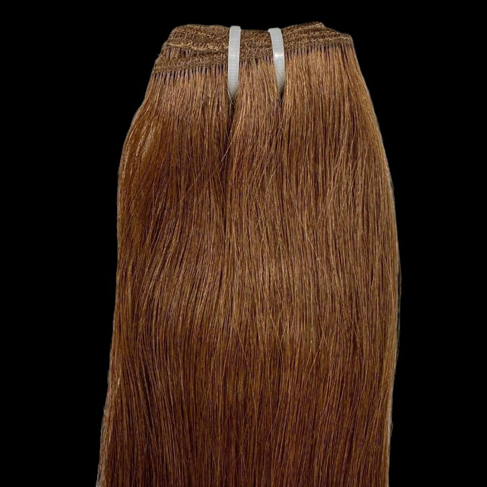 Raw Medium Brown Straight 100% Human Hair Bundles by Private Label