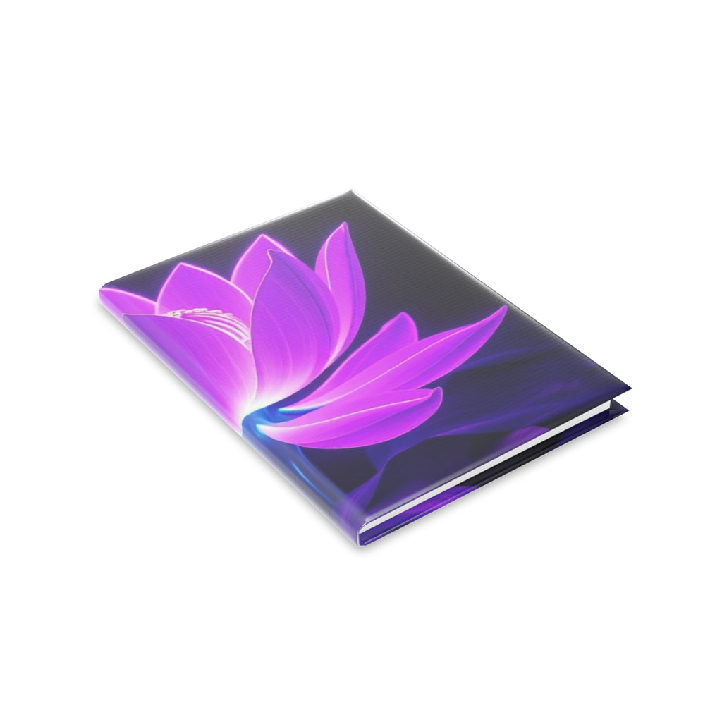 Royal Aura: Lotus Flower Hardcover Notebook with Puffy Covers