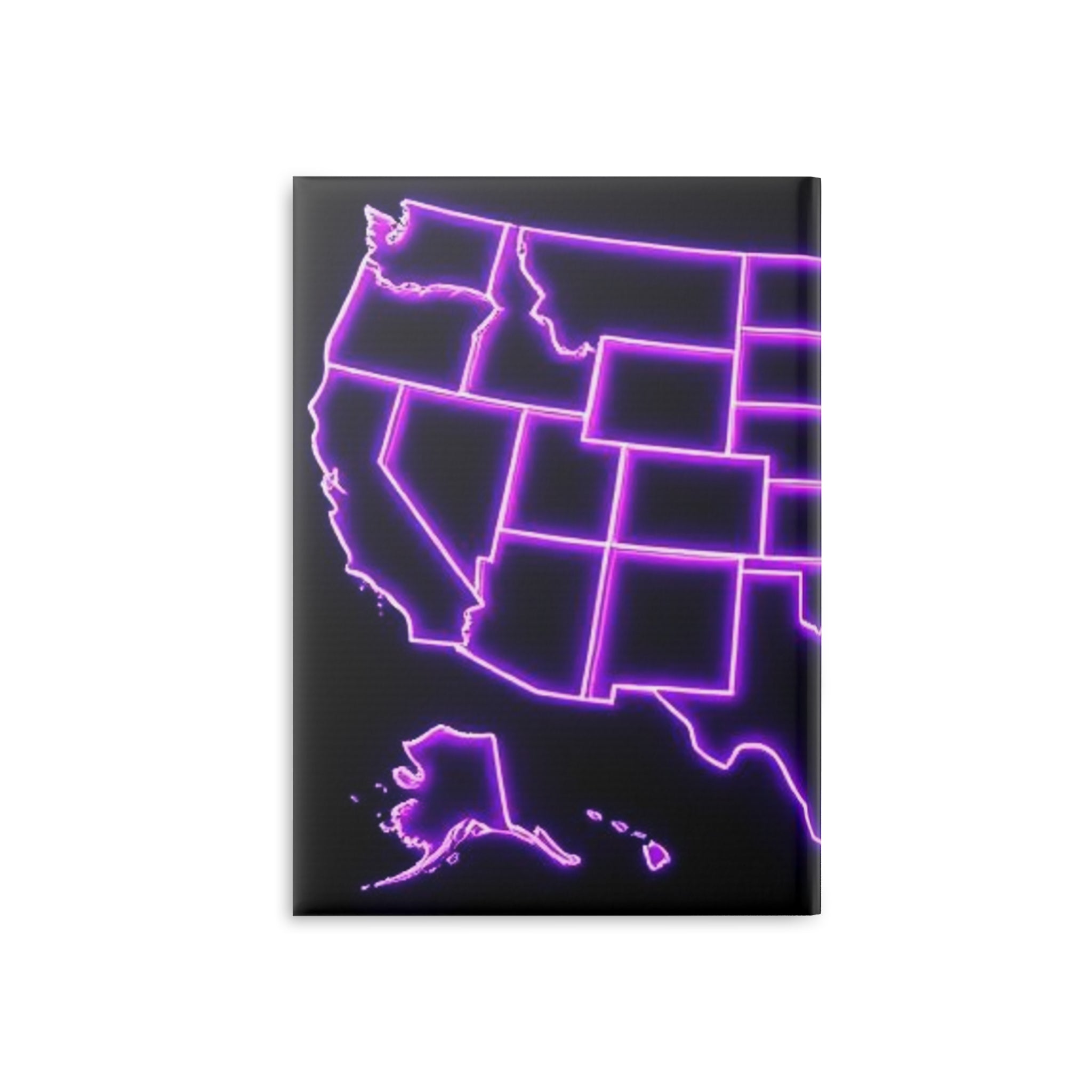 Royal Aura: America Hardcover Notebook with Puffy Covers by Printify