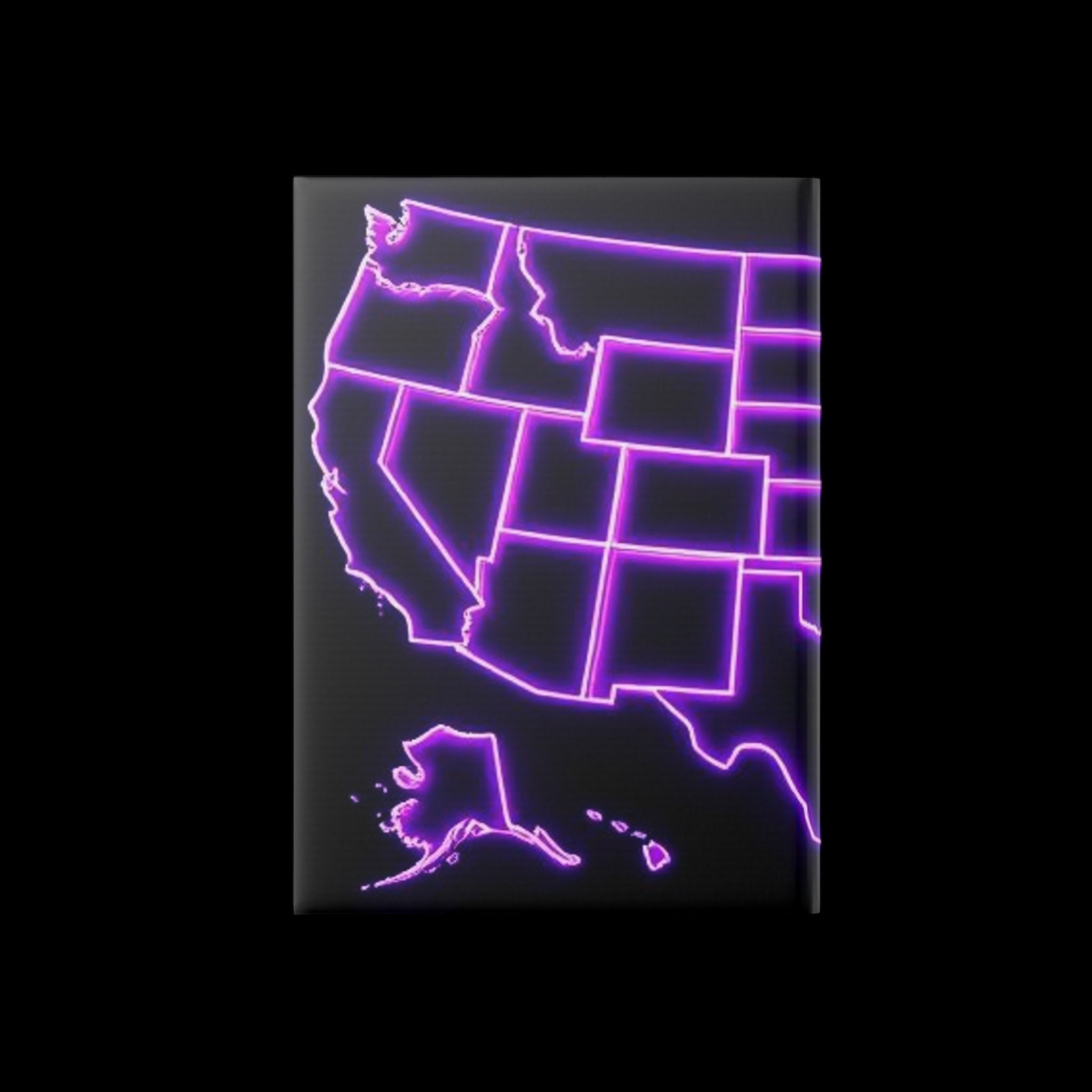 Royal Aura: America Hardcover Notebook with Puffy Covers by Printify