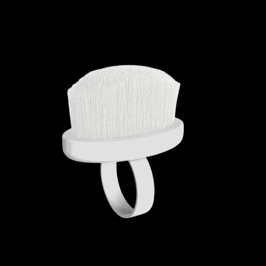 STALEKS - Finger ring manicure brush for dust removal EXPERT 03 mini (10 pcs)- DBE-03-10 by kvadrat store