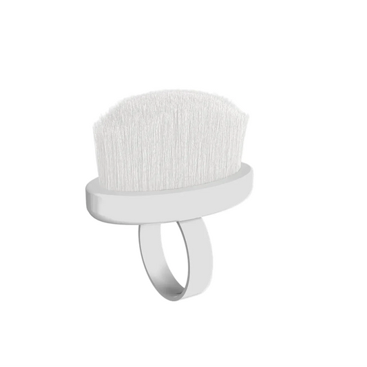 STALEKS - Finger ring manicure brush for dust removal EXPERT 03 mini (10 pcs)- DBE-03-10