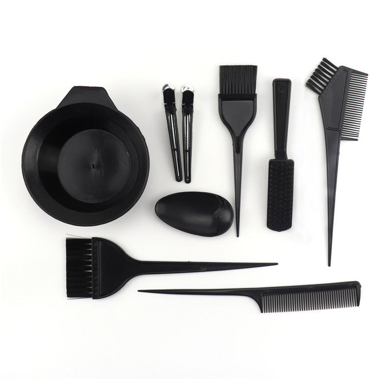 Hair Color Tool Set 11 Pieces Hair Salon Comb Brush Disposable