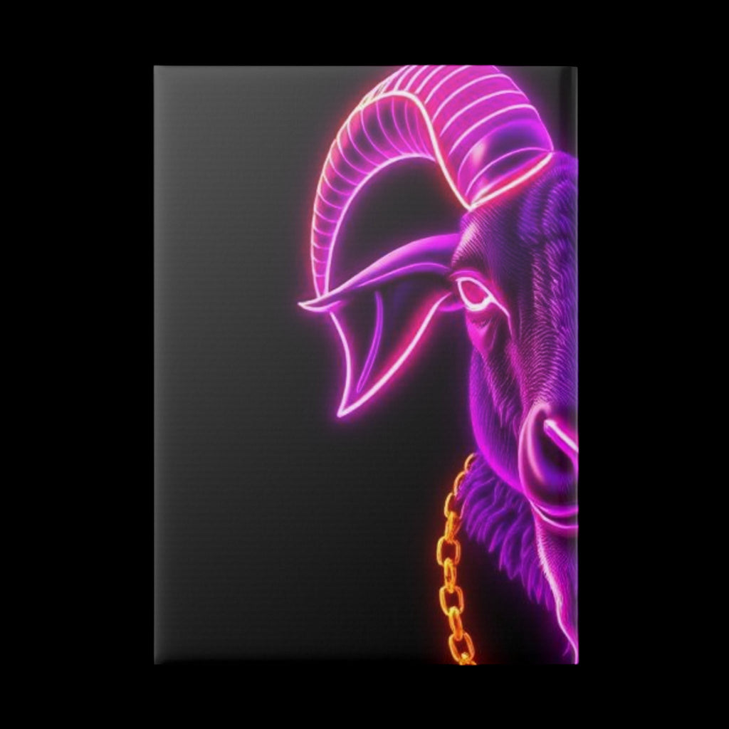 Royal Aura: The Goat Hardcover Notebook with Puffy Covers by Printify