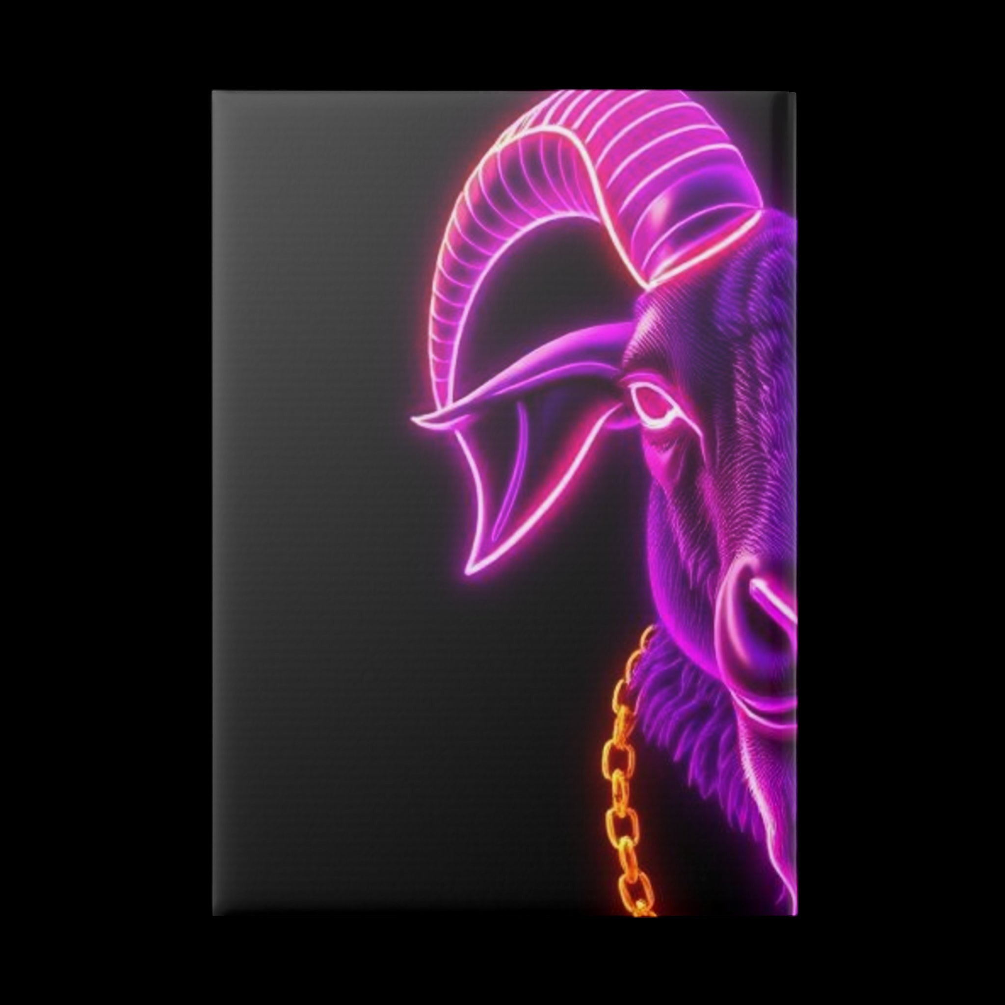 Royal Aura: The Goat Hardcover Notebook with Puffy Covers by Printify