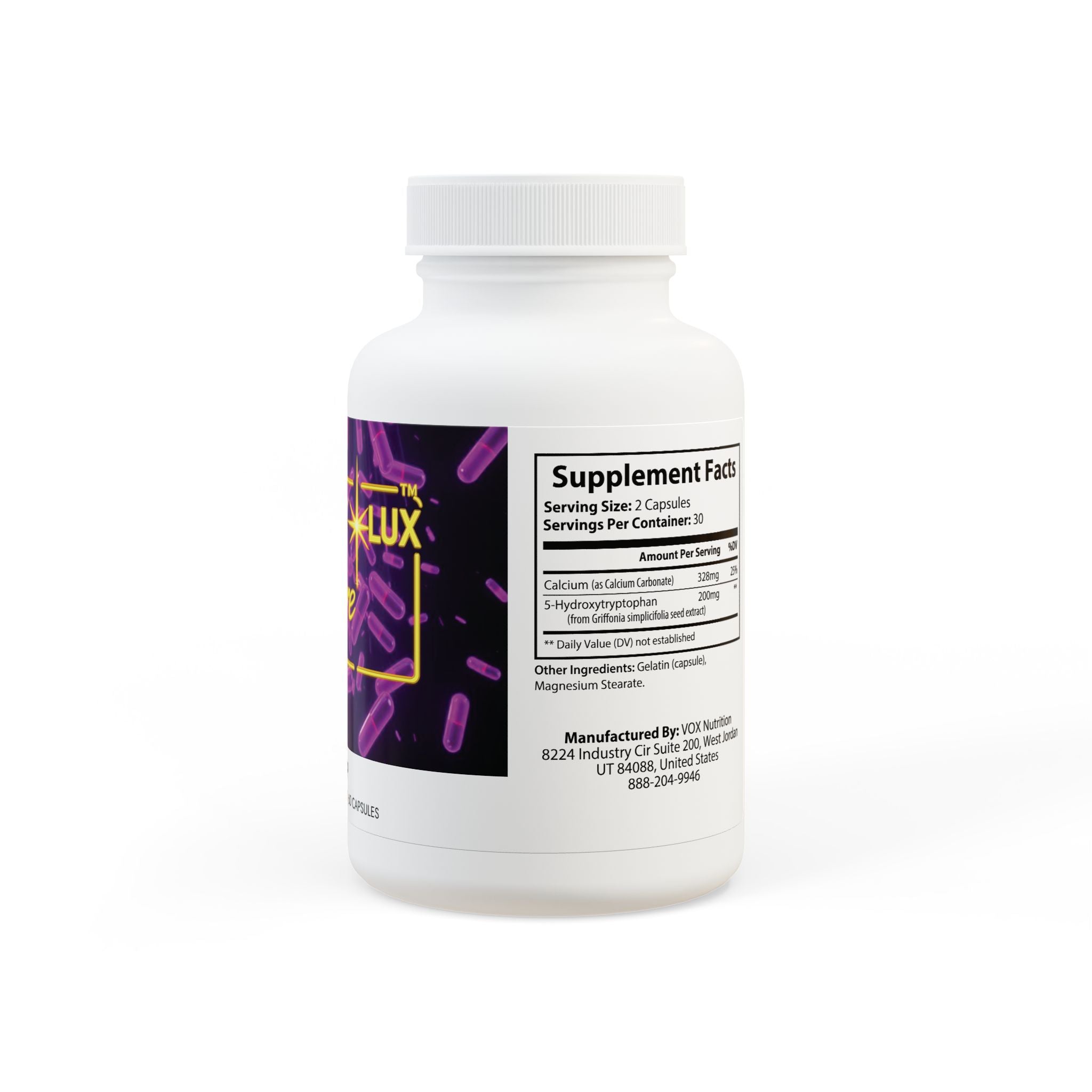 AetherLux 5-HTP Supplement (60 Capsules)