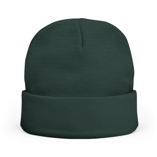'777' Knit Beanie — Hunter Green
