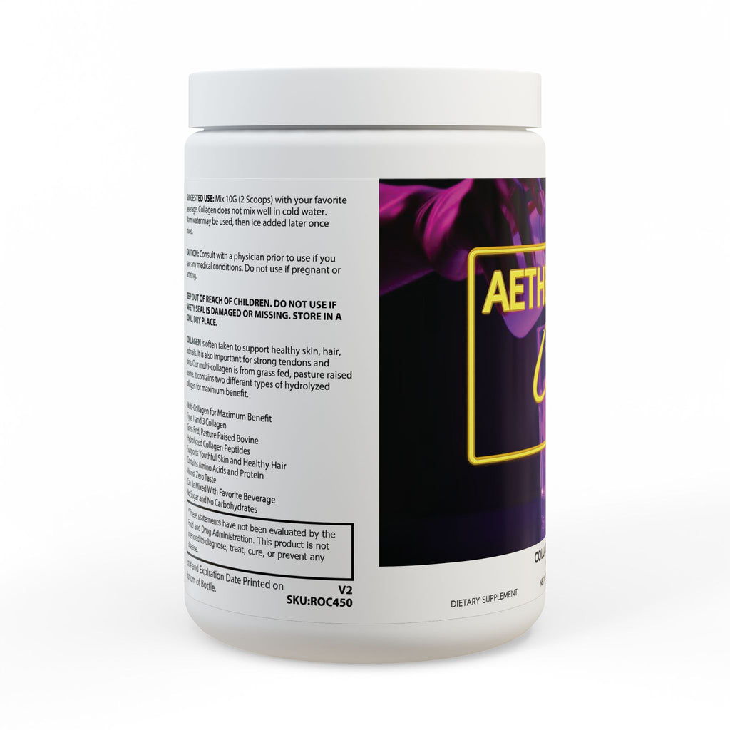 AetherLux Collagen Peptides Type I & III Supplement (350g, 12.3oz)