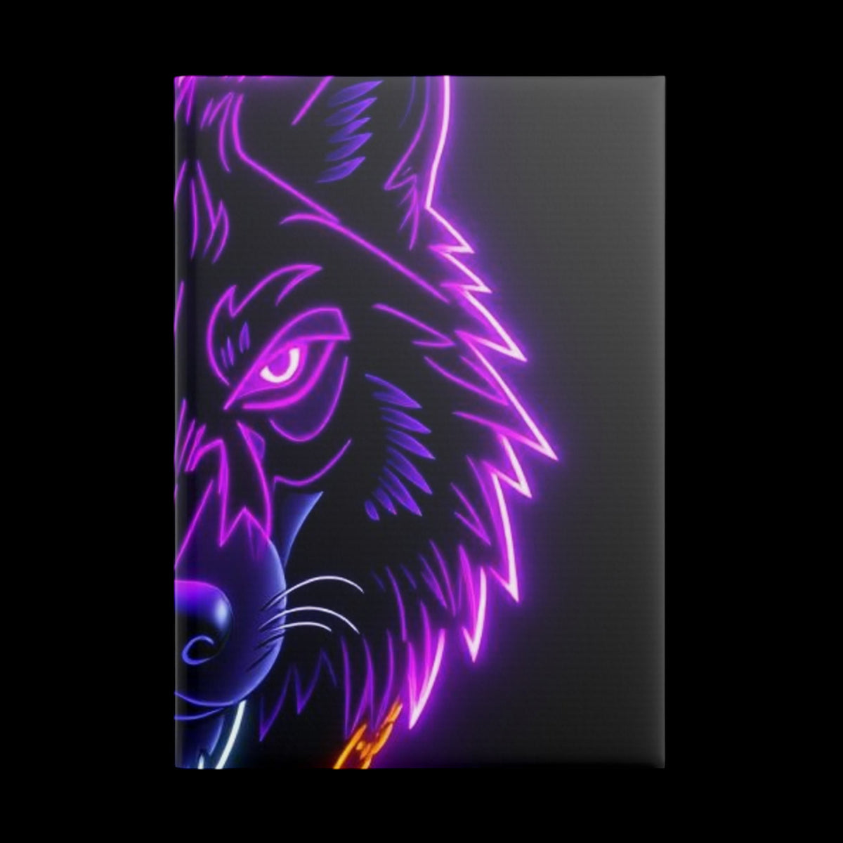 Royal Aura: Lone Wolf Hardcover Notebook with Puffy Covers - AetherLux.Shop