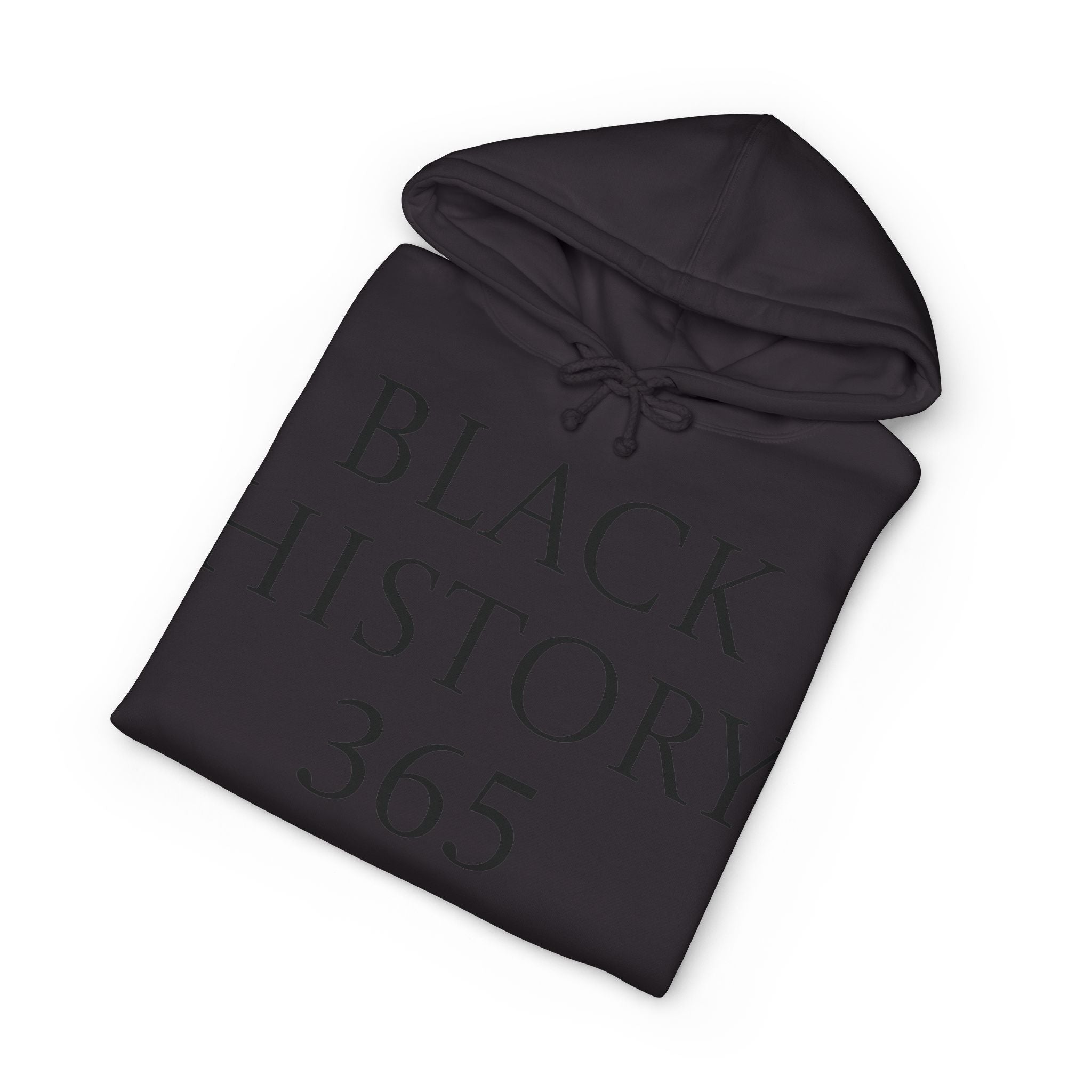 Hoodie — "Black History 365" Pullover Hooded Sweatshirt with Vintage Portrait