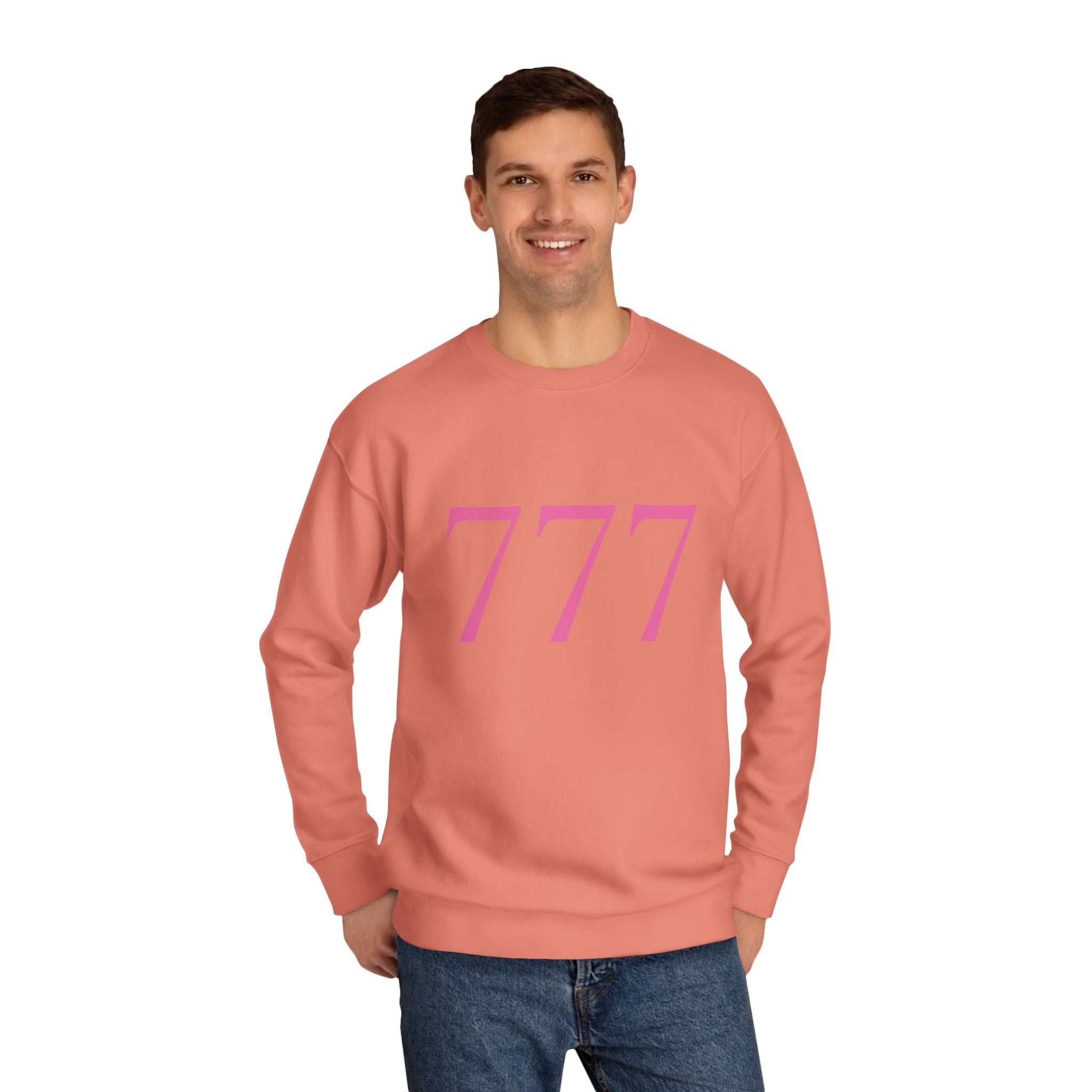 777 Crewneck Sweatshirt — Dusty Rose