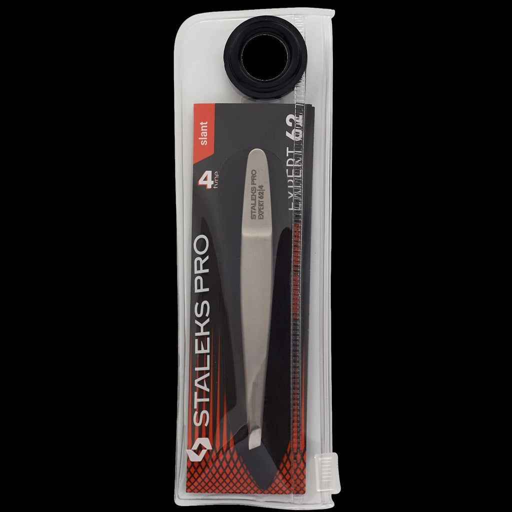 STALEKS PRO EXPERT 62 TYPE 4 EYEBROW TWEEZERS SLANT TE-62/4 - STALEKS™ by kvadrat store