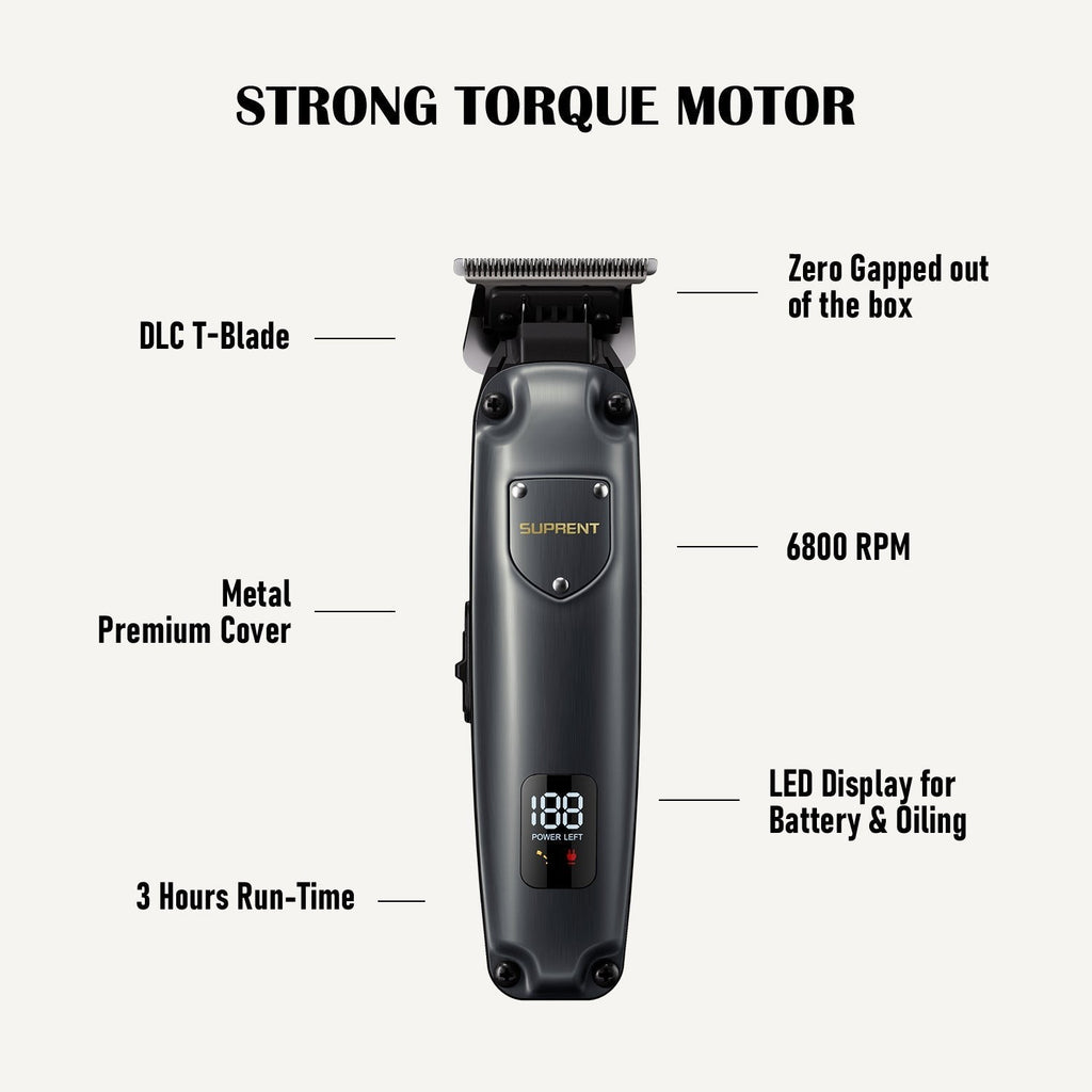 The Black Shield Clipper and Trimmer Set - HC236TX by SUPRENT US