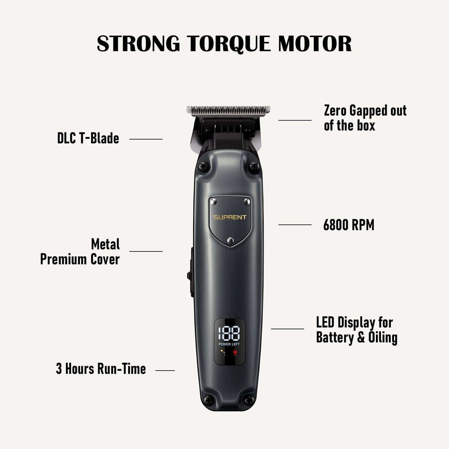 The Black Shield Clipper and Trimmer Set - HC236TX by SUPRENT US