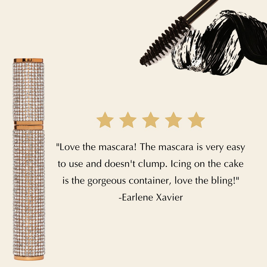 Mega Volume Vegan Mascara – Smudge-Proof with Handmade Diamond Case by EpiLynx
