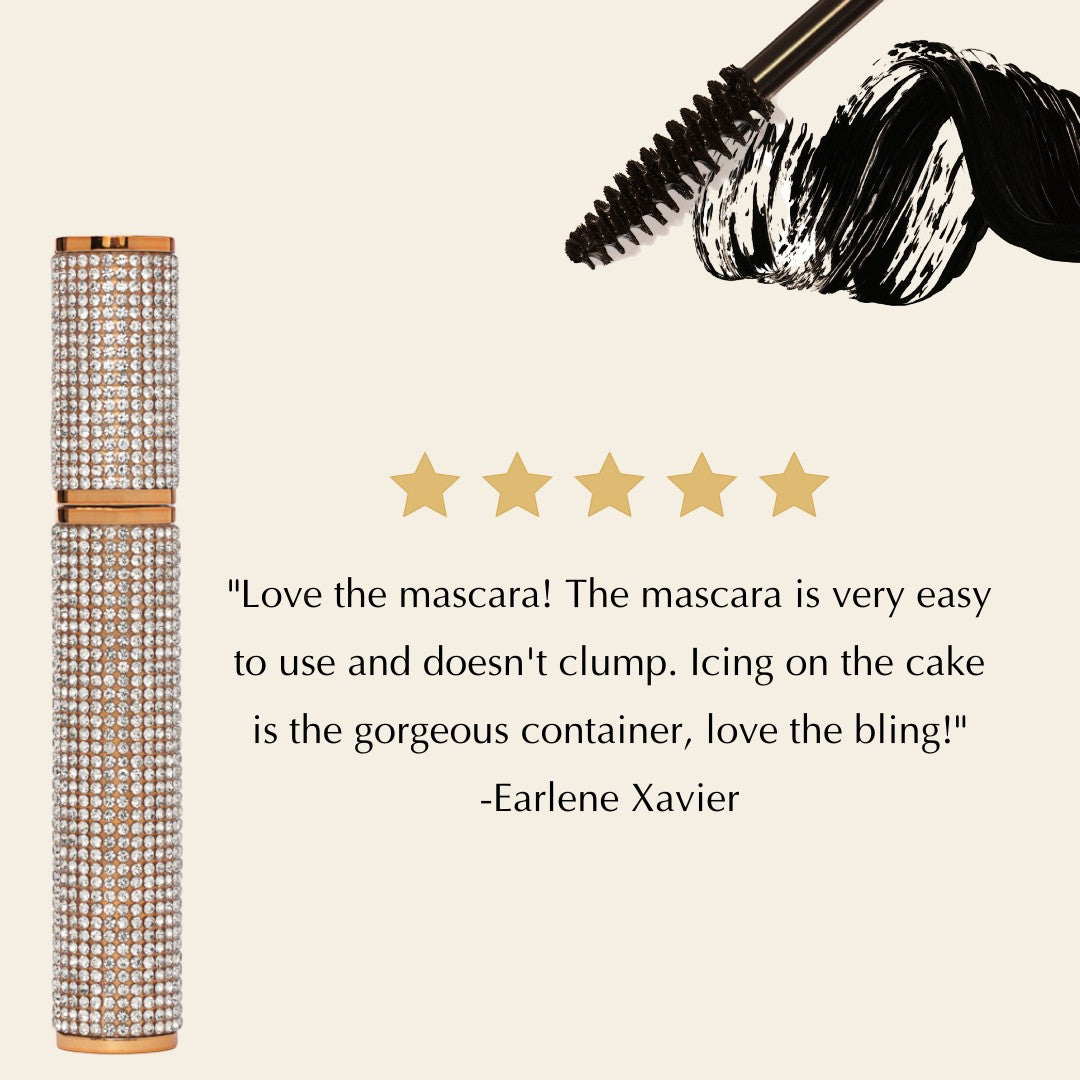 Mega Volume Vegan Mascara – Smudge-Proof with Handmade Diamond Case by EpiLynx