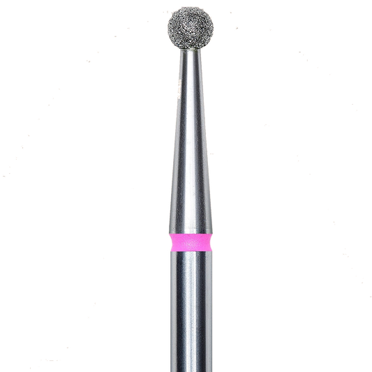 DIAMOND NAIL DRILL BIT, "BALL", RED, HEAD DIAMETER 3.5MM (FA01R035) - STALEKS™