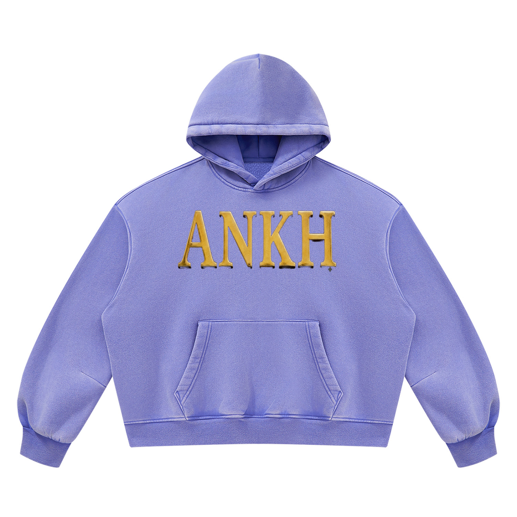 Unisex Vintage Wash Boxy Fleece Hoodie