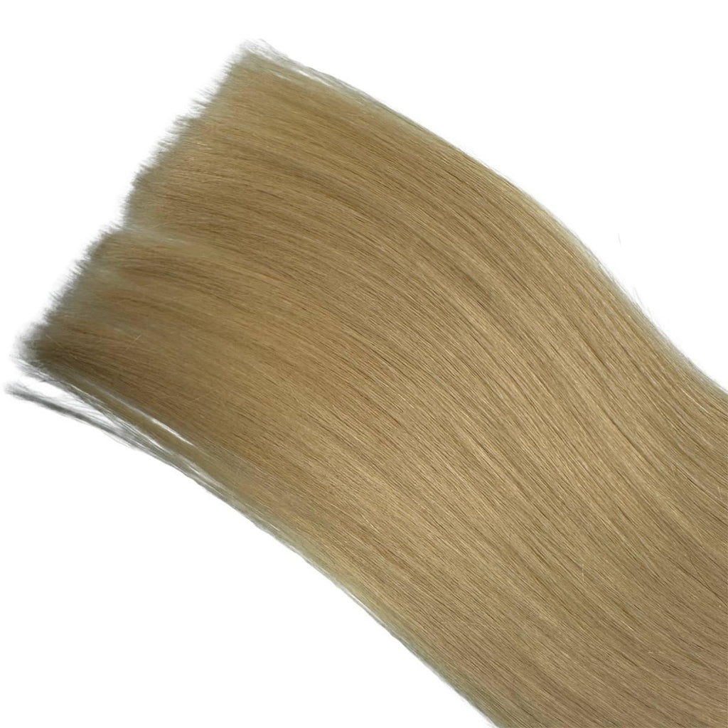 Raw Blonde Straight Seamless Clip-In 100% Human Hair Extensions by Private Label