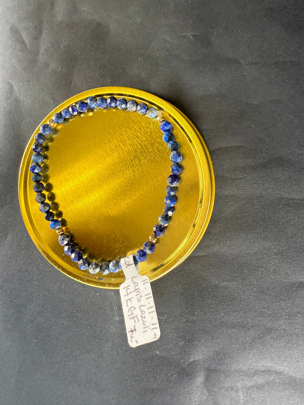 4mm Lapis Lazuli Bracelet 14KGF by The Good Shaman