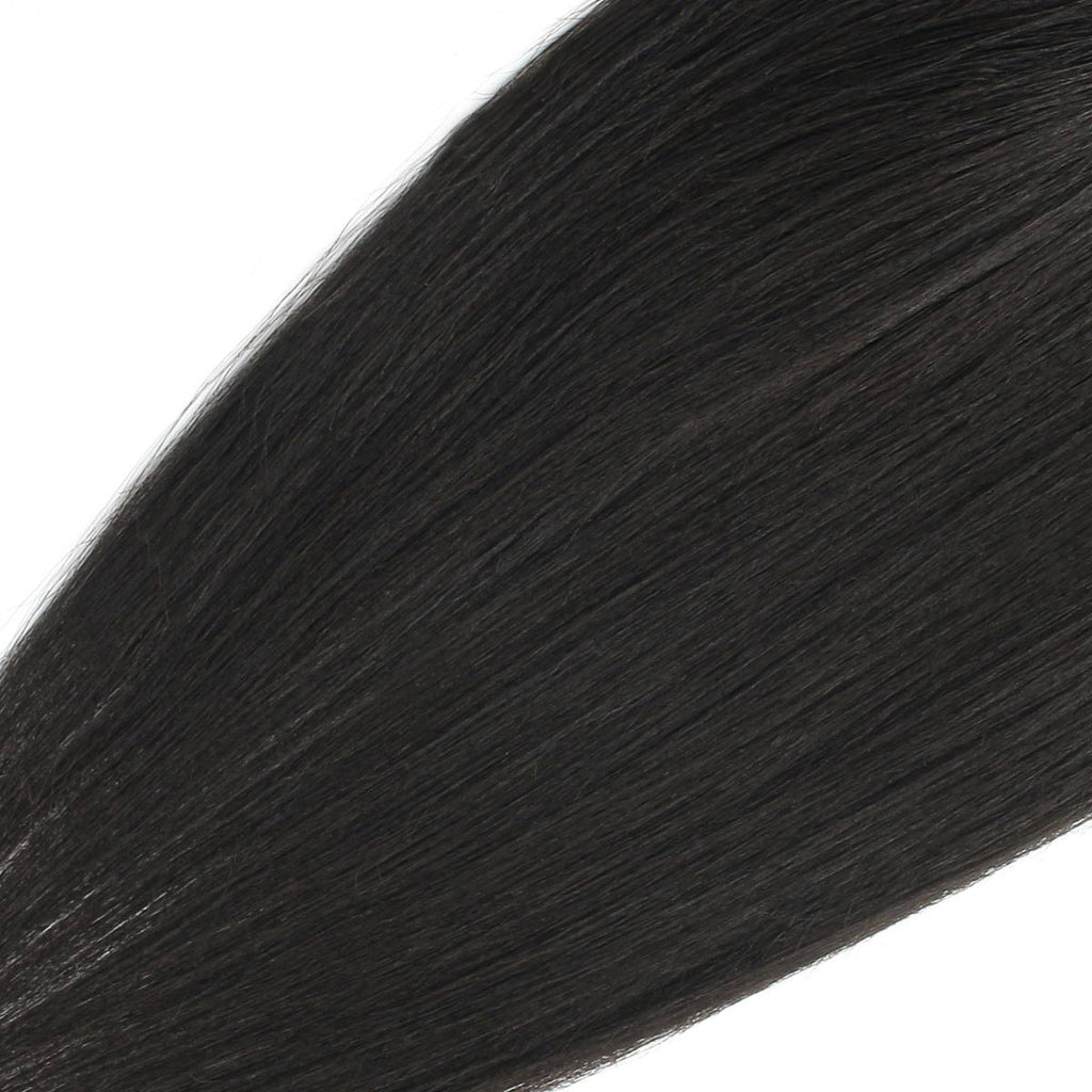Yaki Straight 4x4 Transparent Lace Human Hair Closure by Private Label