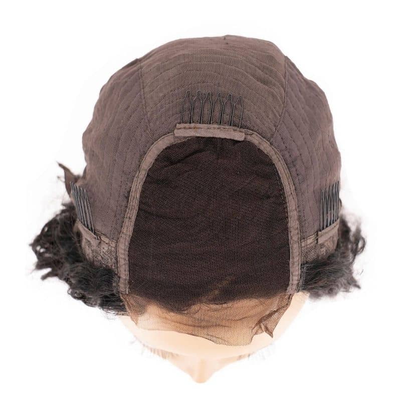 Beach Wave 4x4 Transparent Lace 100% Human Hair Closure Wig by Private Label