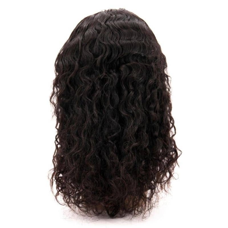 Messy Curl 4x4 Transparent Lace 100% Human Hair Closure Wig by Private Label