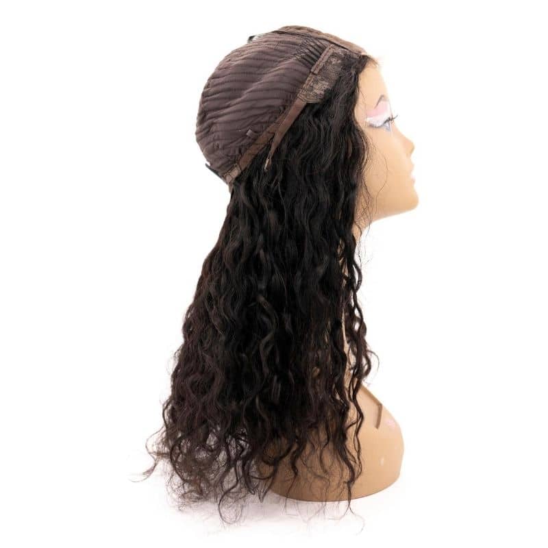 Messy Curl 4x4 Transparent Lace 100% Human Hair Closure Wig by Private Label